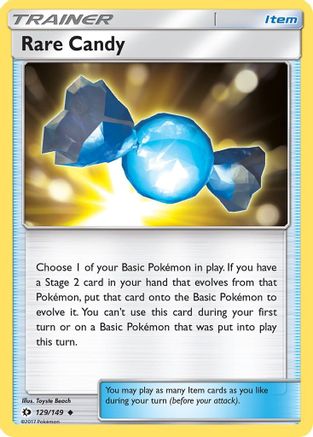 Rare Candy 129  - Reverse Holofoil SM Base Set - Uncommon SM Base Set Pokemon Single  Squirtle Squad Card Shop.