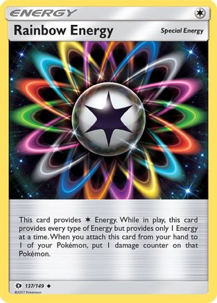 Rainbow Energy 137  - Reverse Holofoil SM Base Set - Uncommon SM Base Set Pokemon Single  Squirtle Squad Card Shop.