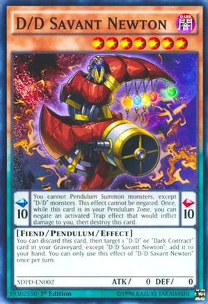 D/D Savant Newton (SDPD-EN002) - Structure Deck: Pendulum Domination 1st Edition Structure Deck: Pendulum Domination Yugioh Single  Squirtle Squad Card Shop.