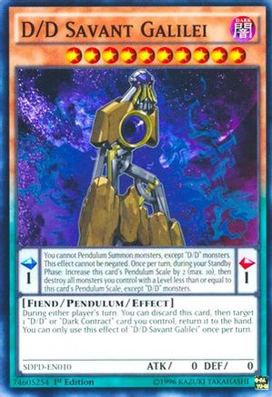 D/D Savant Galilei (SDPD-EN010) - Structure Deck: Pendulum Domination 1st Edition Structure Deck: Pendulum Domination Yugioh Single  Squirtle Squad Card Shop.