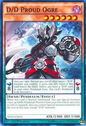 D/D Proud Ogre (SDPD-EN014) - Structure Deck: Pendulum Domination 1st Edition Structure Deck: Pendulum Domination Yugioh Single  Squirtle Squad Card Shop.