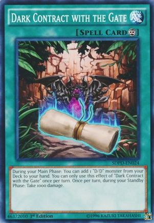 Dark Contract with the Gate (SDPD-EN024) - Structure Deck: Pendulum Domination 1st Edition Structure Deck: Pendulum Domination Yugioh Single  Squirtle Squad Card Shop.