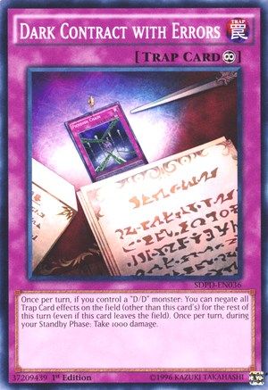 Dark Contract with Errors (SDPD-EN036) - Structure Deck: Pendulum Domination 1st Edition Structure Deck: Pendulum Domination Yugioh Single  Squirtle Squad Card Shop.