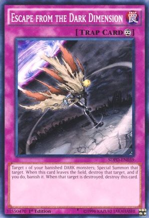 Escape from the Dark Dimension (SDPD-EN039) - Structure Deck: Pendulum Domination 1st Edition Structure Deck: Pendulum Domination Yugioh Single  Squirtle Squad Card Shop.