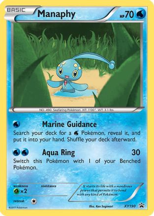 Manaphy XY190  - Holofoil XY Promos - Promo XY Promos Pokemon Single  Squirtle Squad Card Shop.