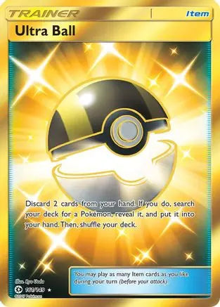 Ultra Ball (Secret) 161  - Holofoil SM Base Set - Secret Rare SM Base Set Pokemon Single  Squirtle Squad Card Shop.
