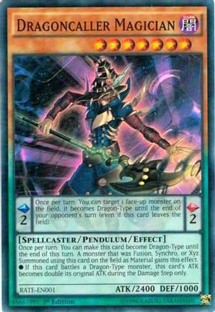 Dragoncaller Magician (RATE-EN001) - Raging Tempest 1st Edition Raging Tempest Yugioh Single  Squirtle Squad Card Shop.
