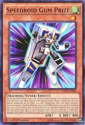 Speedroid Gum Prize (RATE-EN005) - Raging Tempest 1st Edition Raging Tempest Yugioh Single  Squirtle Squad Card Shop.