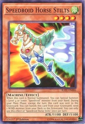 Speedroid Horse Stilts (RATE-EN006) - Raging Tempest 1st Edition Raging Tempest Yugioh Single  Squirtle Squad Card Shop.