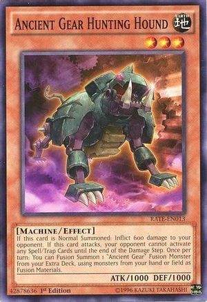 Ancient Gear Hunting Hound (RATE-EN013) - Raging Tempest 1st Edition Raging Tempest Yugioh Single  Squirtle Squad Card Shop.