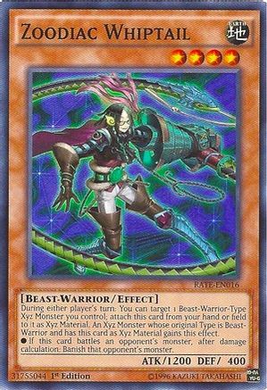 Zoodiac Whiptail (RATE-EN016) - Raging Tempest 1st Edition Raging Tempest Yugioh Single  Squirtle Squad Card Shop.