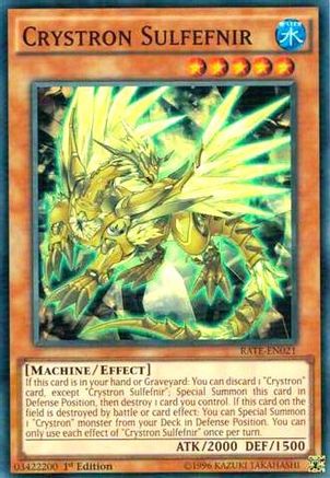 Crystron Sulfefnir (RATE-EN021) - Raging Tempest 1st Edition Raging Tempest Yugioh Single  Squirtle Squad Card Shop.