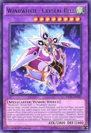 Windwitch - Crystal Bell (RATE-EN040) - Raging Tempest 1st Edition Raging Tempest Yugioh Single  Squirtle Squad Card Shop.