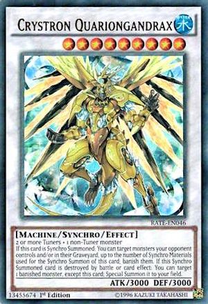 Crystron Quariongandrax (RATE-EN046) - Raging Tempest 1st Edition Raging Tempest Yugioh Single  Squirtle Squad Card Shop.