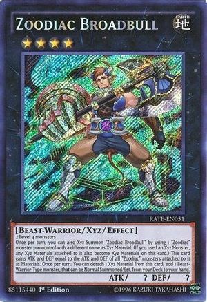 Zoodiac Broadbull (RATE-EN051) - Raging Tempest 1st Edition Raging Tempest Yugioh Single  Squirtle Squad Card Shop.