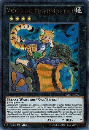 Zoodiac Tigermortar (RATE-EN052) - Raging Tempest 1st Edition Raging Tempest Yugioh Single  Squirtle Squad Card Shop.