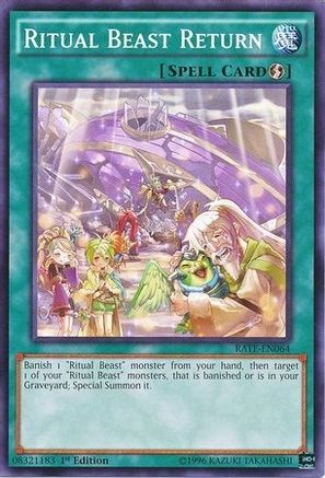 Ritual Beast Return (RATE-EN064) - Raging Tempest Unlimited Raging Tempest Yugioh Single  Squirtle Squad Card Shop.