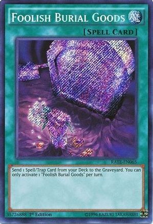 Foolish Burial Goods (RATE-EN065) - Raging Tempest 1st Edition Raging Tempest Yugioh Single  Squirtle Squad Card Shop.