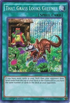 That Grass Looks Greener (RATE-EN066) - Raging Tempest Unlimited Raging Tempest Yugioh Single  Squirtle Squad Card Shop.