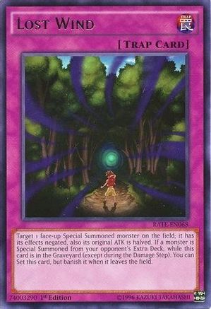Lost Wind (RATE-EN068) - Raging Tempest 1st Edition Raging Tempest Yugioh Single  Squirtle Squad Card Shop.