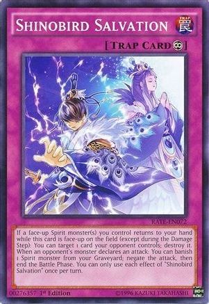 Shinobird Salvation (RATE-EN072) - Raging Tempest Unlimited Raging Tempest Yugioh Single  Squirtle Squad Card Shop.