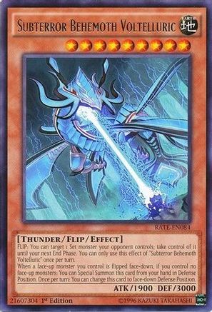 Subterror Behemoth Voltelluric (RATE-EN084) - Raging Tempest 1st Edition Raging Tempest Yugioh Single  Squirtle Squad Card Shop.