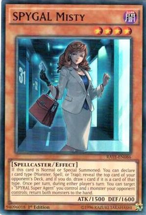 SPYGAL Misty (RATE-EN086) - Raging Tempest Unlimited Raging Tempest Yugioh Single  Squirtle Squad Card Shop.