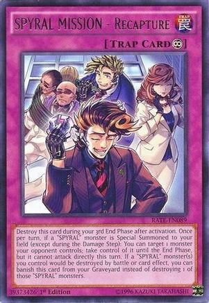 SPYRAL MISSION - Recapture (RATE-EN089) - Raging Tempest 1st Edition Raging Tempest Yugioh Single  Squirtle Squad Card Shop.