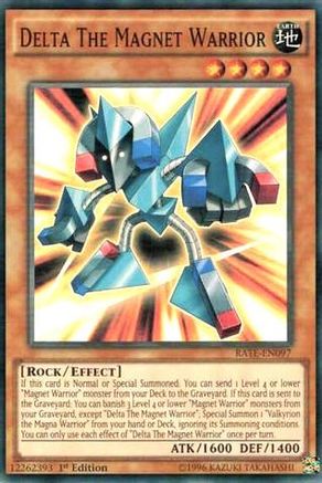 Delta The Magnet Warrior (RATE-EN097) - Raging Tempest 1st Edition Raging Tempest Yugioh Single  Squirtle Squad Card Shop.