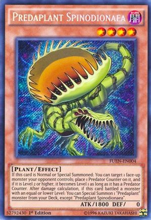 Predaplant Spinodionaea (FUEN-EN004) - Fusion Enforcers 1st Edition Fusion Enforcers Yugioh Single  Squirtle Squad Card Shop.