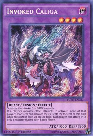 Invoked Caliga (FUEN-EN027) - Fusion Enforcers 1st Edition Fusion Enforcers Yugioh Single  Squirtle Squad Card Shop.