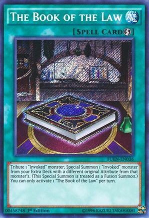 The Book of the Law (FUEN-EN036) - Fusion Enforcers Unlimited Fusion Enforcers Yugioh Single  Squirtle Squad Card Shop.