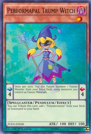 Performapal Trump Witch (FUEN-EN048) - Fusion Enforcers 1st Edition Fusion Enforcers Yugioh Single  Squirtle Squad Card Shop.