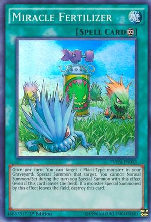 Miracle Fertilizer (FUEN-EN053) - Fusion Enforcers Unlimited Fusion Enforcers Yugioh Single  Squirtle Squad Card Shop.
