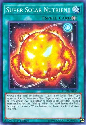 Super Solar Nutrient (FUEN-EN055) - Fusion Enforcers Unlimited Fusion Enforcers Yugioh Single  Squirtle Squad Card Shop.
