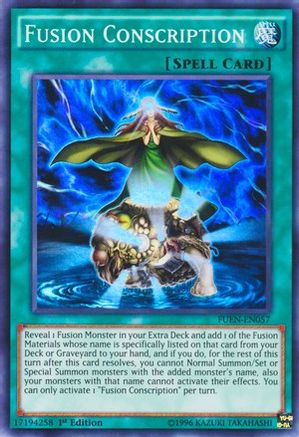 Fusion Conscription (FUEN-EN057) - Fusion Enforcers Unlimited Fusion Enforcers Yugioh Single  Squirtle Squad Card Shop.