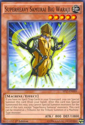 Superheavy Samurai Big Waraji (Starfoil) (SP17-EN009) - Star Pack - Battle Royal 1st Edition Star Pack - Battle Royal Yugioh Single  Squirtle Squad Card Shop.