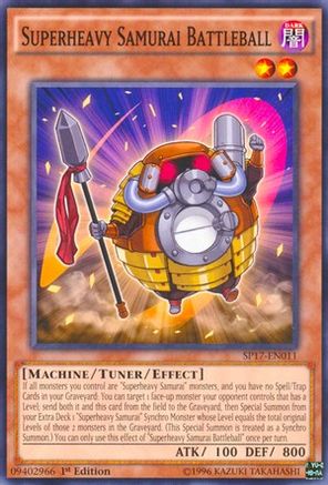 Superheavy Samurai Battleball (Starfoil) (SP17-EN011) - Star Pack - Battle Royal 1st Edition Star Pack - Battle Royal Yugioh Single  Squirtle Squad Card Shop.