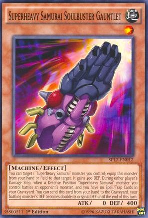 Superheavy Samurai Soulbuster Gauntlet (SP17-EN012) - Star Pack - Battle Royal 1st Edition Star Pack - Battle Royal Yugioh Single  Squirtle Squad Card Shop.