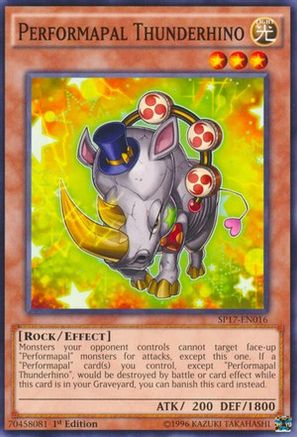 Performapal Thunderhino (SP17-EN016) - Star Pack - Battle Royal 1st Edition Star Pack - Battle Royal Yugioh Single  Squirtle Squad Card Shop.