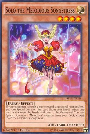 Solo the Melodious Songstress (SP17-EN030) - Star Pack - Battle Royal 1st Edition Star Pack - Battle Royal Yugioh Single  Squirtle Squad Card Shop.