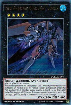 Full Armored Black Ray Lancer (DUSA-EN008) - Duelist Saga 1st Edition Duelist Saga Yugioh Single  Squirtle Squad Card Shop.