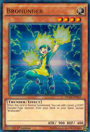 Brohunder (DUSA-EN012) - Duelist Saga 1st Edition Duelist Saga Yugioh Single  Squirtle Squad Card Shop.