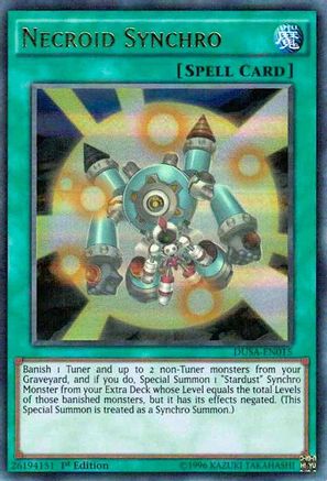 Necroid Synchro (DUSA-EN015) - Duelist Saga 1st Edition Duelist Saga Yugioh Single  Squirtle Squad Card Shop.