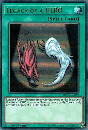 Legacy of a HERO (DUSA-EN019) - Duelist Saga 1st Edition Duelist Saga Yugioh Single  Squirtle Squad Card Shop.