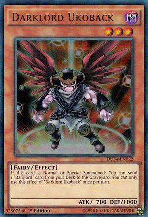 Darklord Ukoback (DUSA-EN022) - Duelist Saga 1st Edition Duelist Saga Yugioh Single  Squirtle Squad Card Shop.
