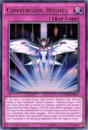 Converging Wishes (DUSA-EN037) - Duelist Saga 1st Edition Duelist Saga Yugioh Single  Squirtle Squad Card Shop.