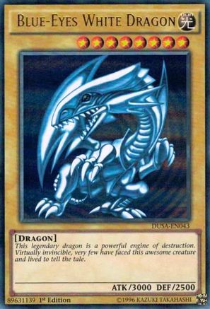 Blue-Eyes White Dragon (DUSA-EN043) - Duelist Saga 1st Edition Duelist Saga Yugioh Single  Squirtle Squad Card Shop.