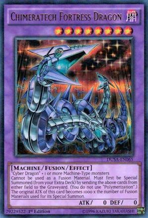 Chimeratech Fortress Dragon (DUSA-EN065) - Duelist Saga 1st Edition Duelist Saga Yugioh Single  Squirtle Squad Card Shop.