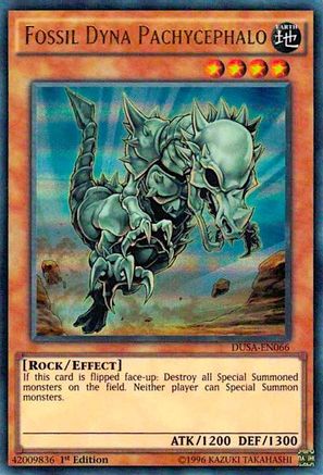 Fossil Dyna Pachycephalo (DUSA-EN066) - Duelist Saga 1st Edition Duelist Saga Yugioh Single  Squirtle Squad Card Shop.